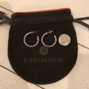 John Hardy silver hoop earrings